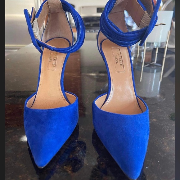 Never worn Suede Aquazurra High Heels - Picture 5 of 5